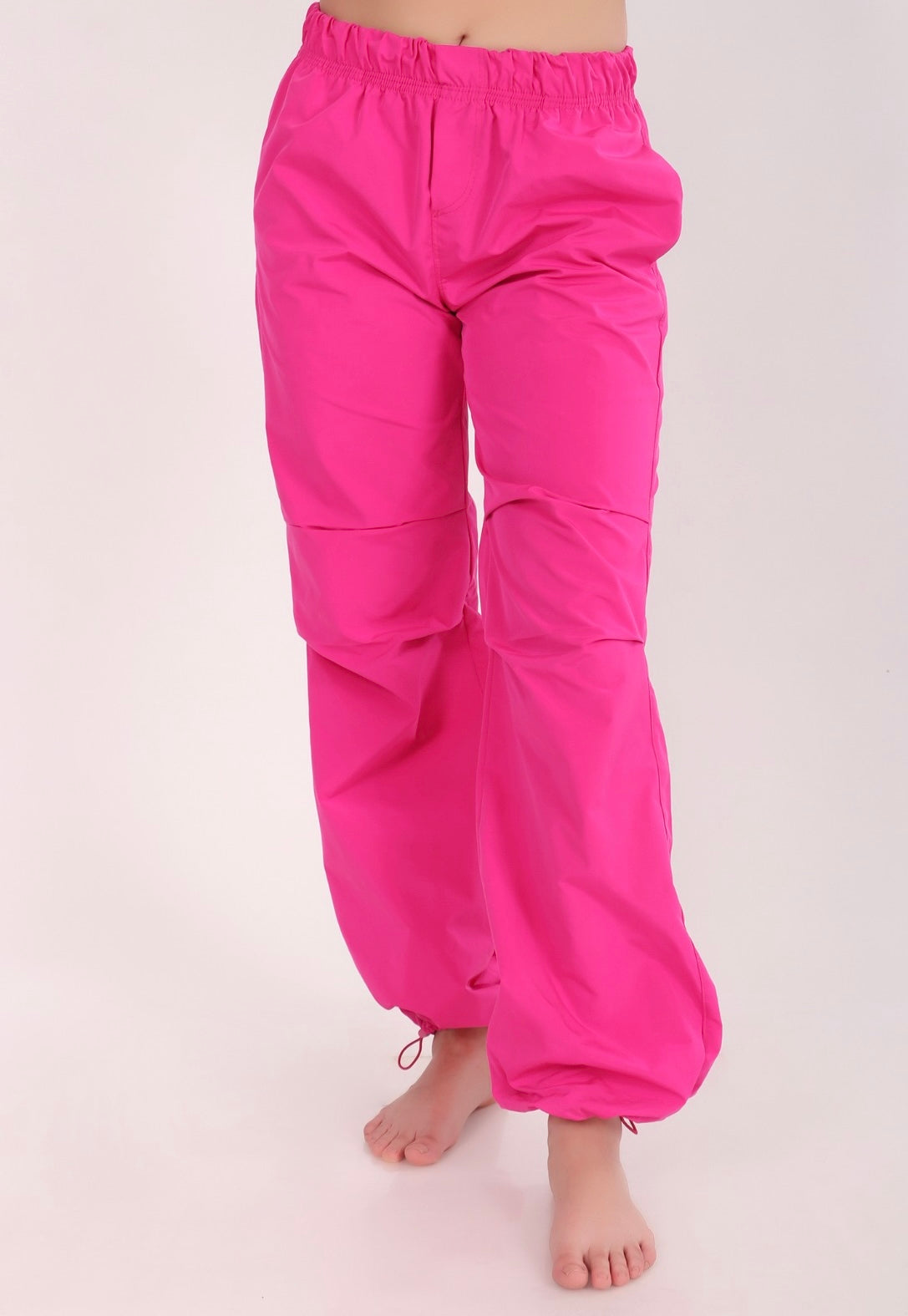 Bright Pink Parachute Pants