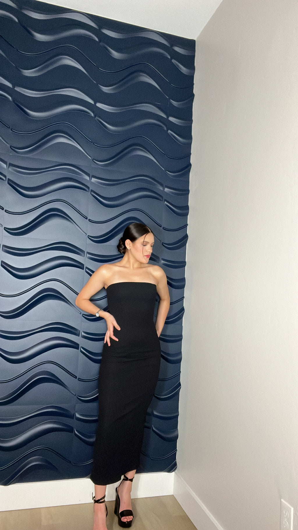 XOXO Strapless Straight Dress